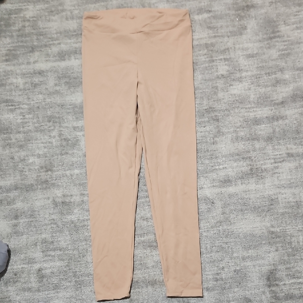 PrettyLittleThing Camel High-Waisted Leggings